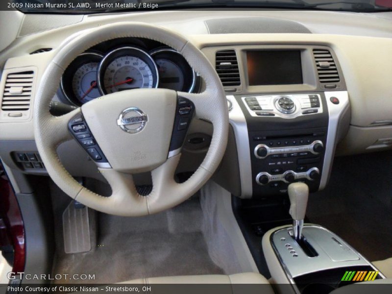 Merlot Metallic / Beige 2009 Nissan Murano SL AWD