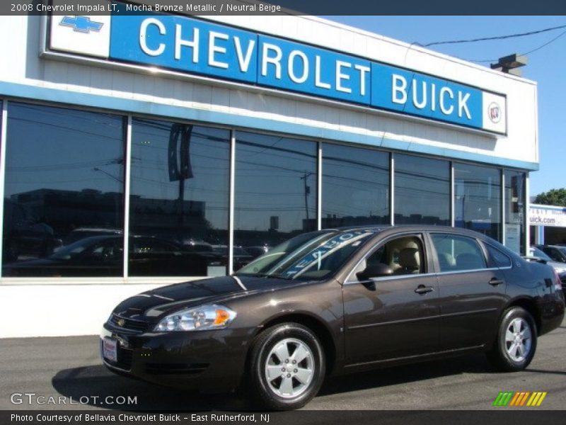Mocha Bronze Metallic / Neutral Beige 2008 Chevrolet Impala LT