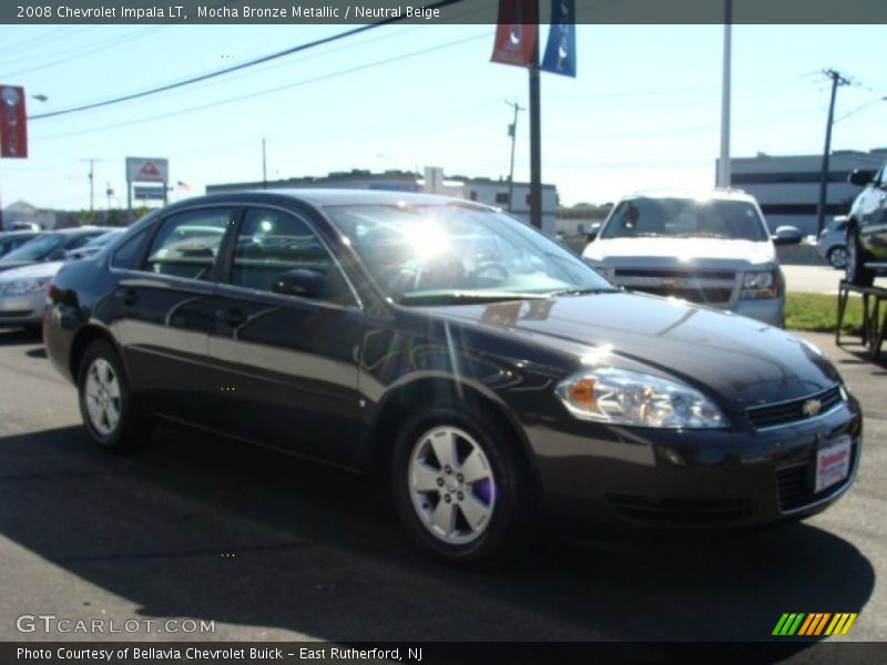 Mocha Bronze Metallic / Neutral Beige 2008 Chevrolet Impala LT
