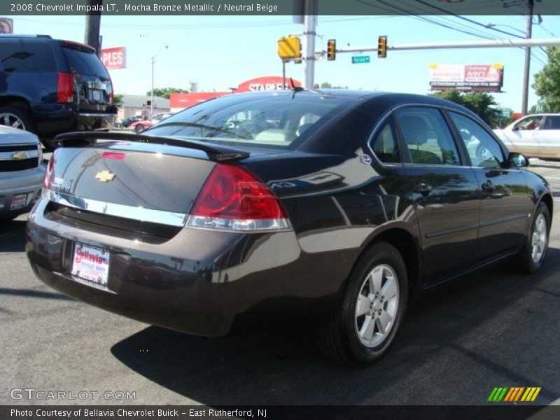 Mocha Bronze Metallic / Neutral Beige 2008 Chevrolet Impala LT