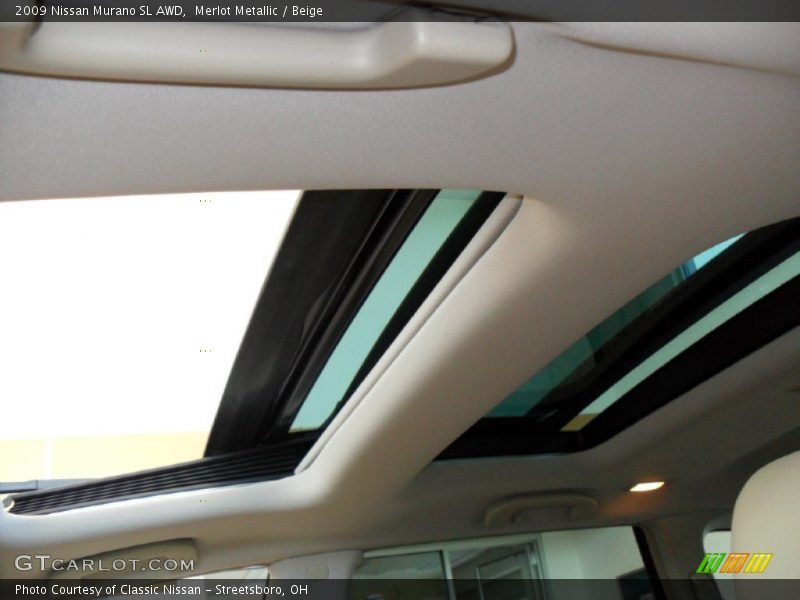 Merlot Metallic / Beige 2009 Nissan Murano SL AWD