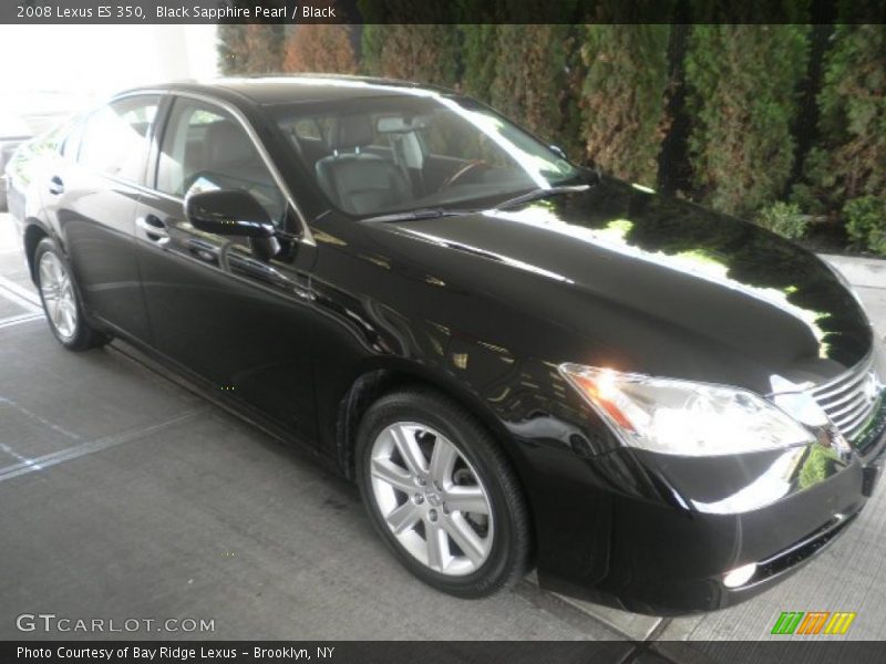 Black Sapphire Pearl / Black 2008 Lexus ES 350