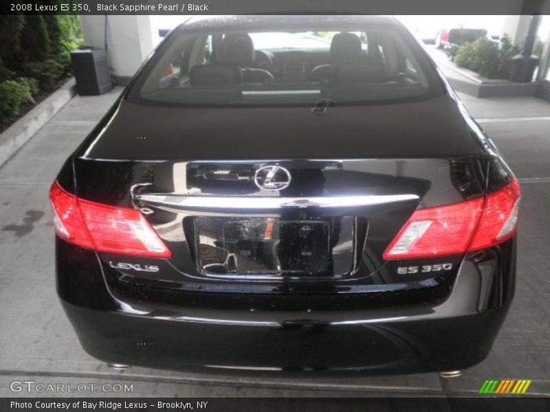 Black Sapphire Pearl / Black 2008 Lexus ES 350
