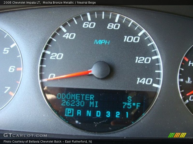 Mocha Bronze Metallic / Neutral Beige 2008 Chevrolet Impala LT