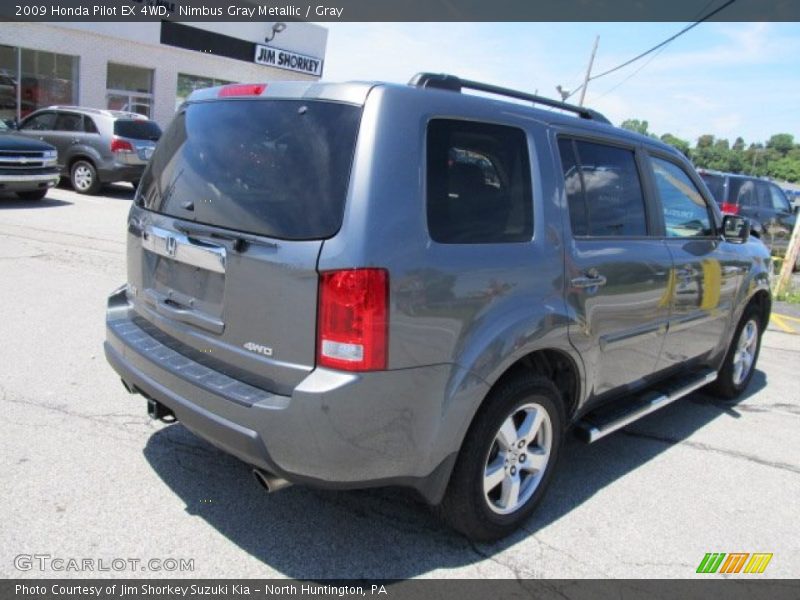Nimbus Gray Metallic / Gray 2009 Honda Pilot EX 4WD