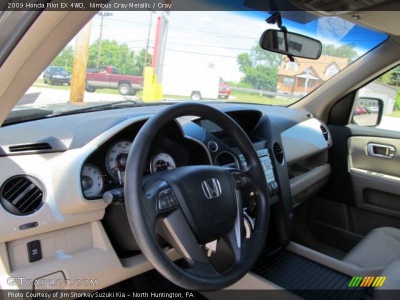 Nimbus Gray Metallic / Gray 2009 Honda Pilot EX 4WD
