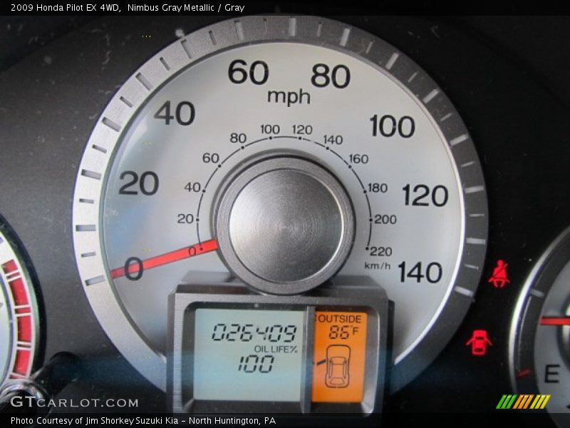 Nimbus Gray Metallic / Gray 2009 Honda Pilot EX 4WD
