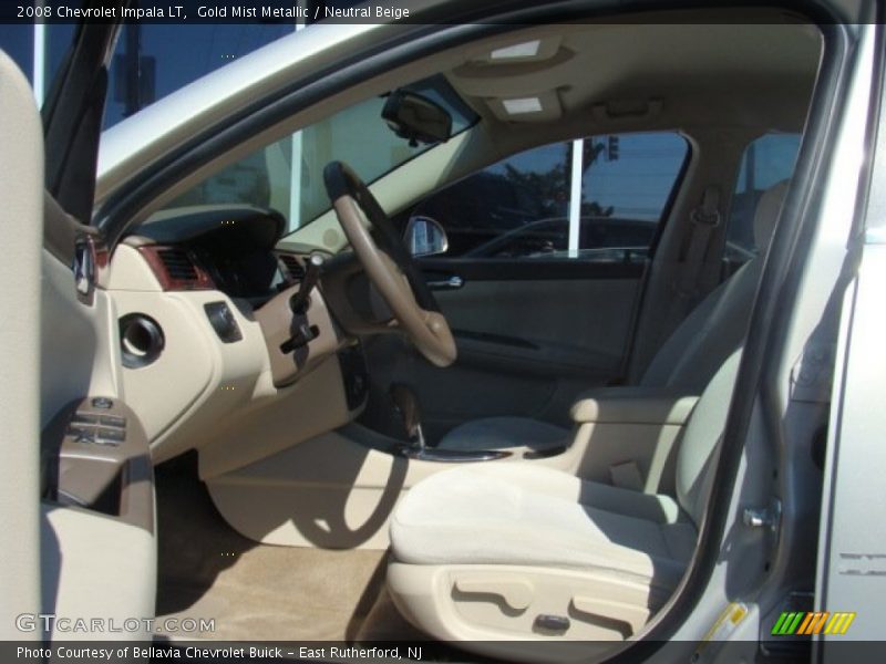 Gold Mist Metallic / Neutral Beige 2008 Chevrolet Impala LT