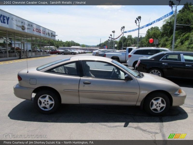 Sandrift Metallic / Neutral 2002 Chevrolet Cavalier Coupe