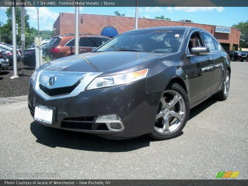 Polished Metal Metallic / Ebony 2009 Acura TL 3.7 SH-AWD