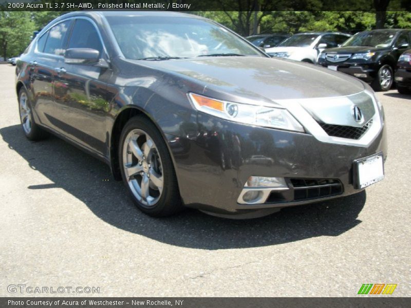 Polished Metal Metallic / Ebony 2009 Acura TL 3.7 SH-AWD