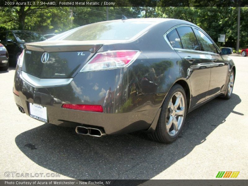 Polished Metal Metallic / Ebony 2009 Acura TL 3.7 SH-AWD