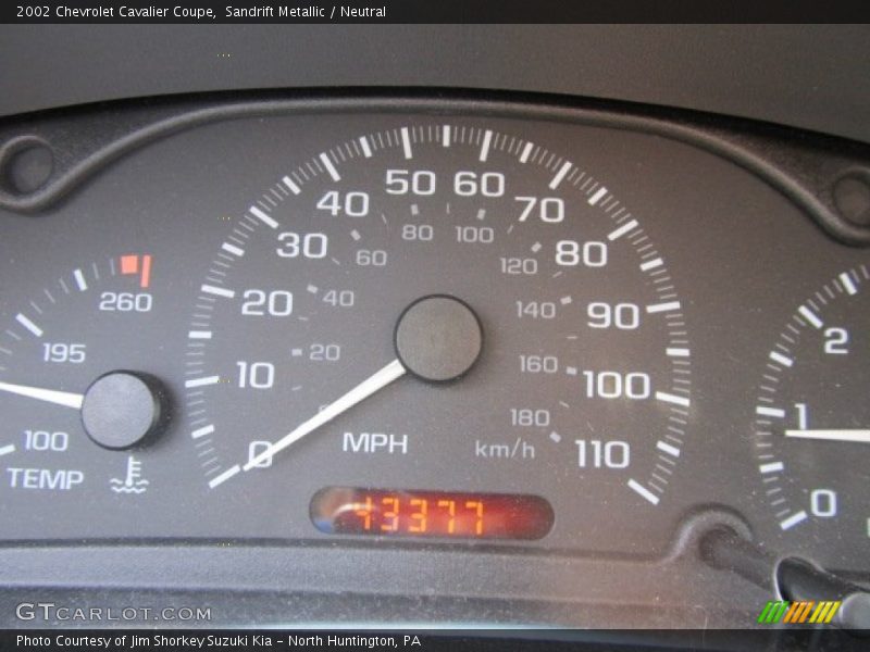 Sandrift Metallic / Neutral 2002 Chevrolet Cavalier Coupe