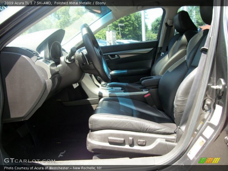 Polished Metal Metallic / Ebony 2009 Acura TL 3.7 SH-AWD