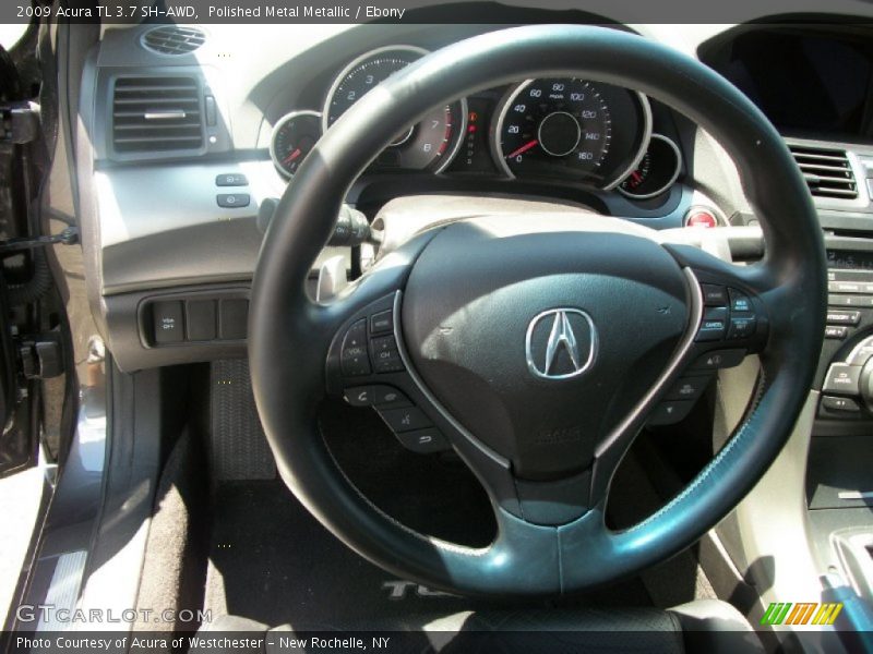 Polished Metal Metallic / Ebony 2009 Acura TL 3.7 SH-AWD