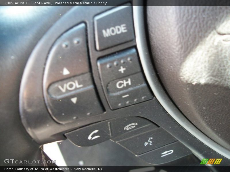 Polished Metal Metallic / Ebony 2009 Acura TL 3.7 SH-AWD