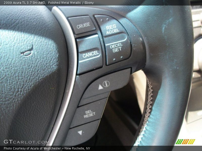 Polished Metal Metallic / Ebony 2009 Acura TL 3.7 SH-AWD