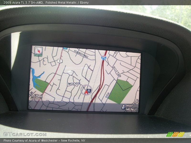 Polished Metal Metallic / Ebony 2009 Acura TL 3.7 SH-AWD
