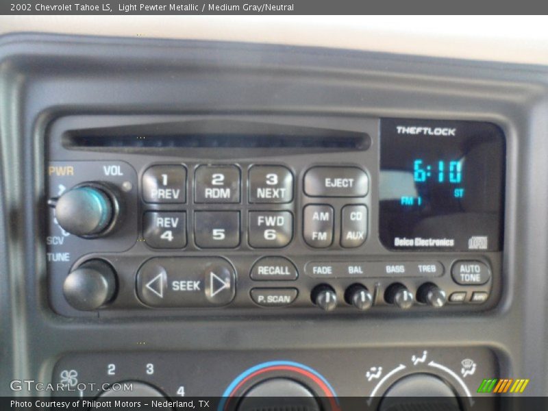 Controls of 2002 Tahoe LS