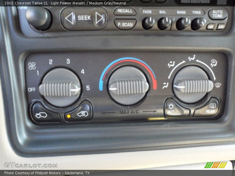 Controls of 2002 Tahoe LS