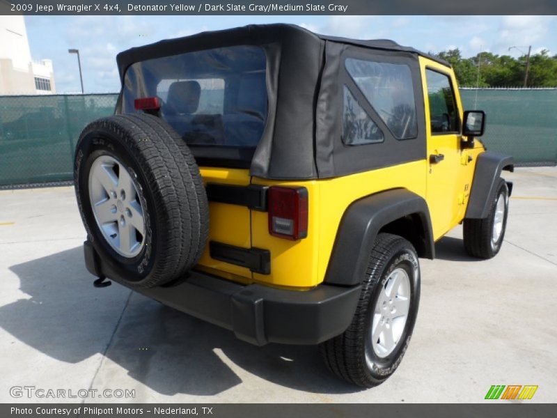 Detonator Yellow / Dark Slate Gray/Medium Slate Gray 2009 Jeep Wrangler X 4x4