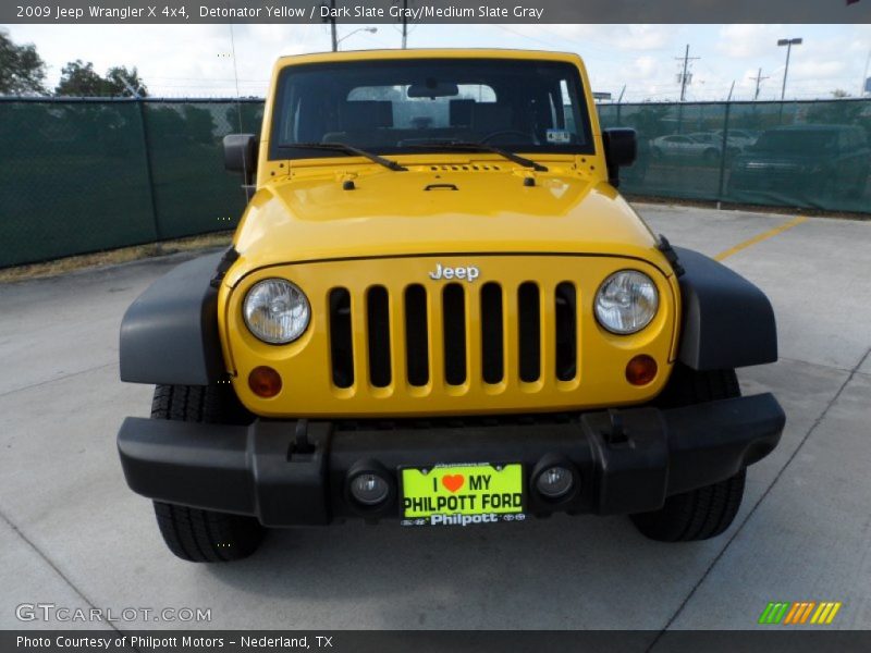 Detonator Yellow / Dark Slate Gray/Medium Slate Gray 2009 Jeep Wrangler X 4x4