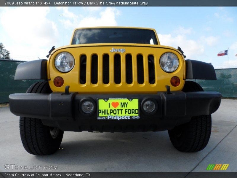 Detonator Yellow / Dark Slate Gray/Medium Slate Gray 2009 Jeep Wrangler X 4x4