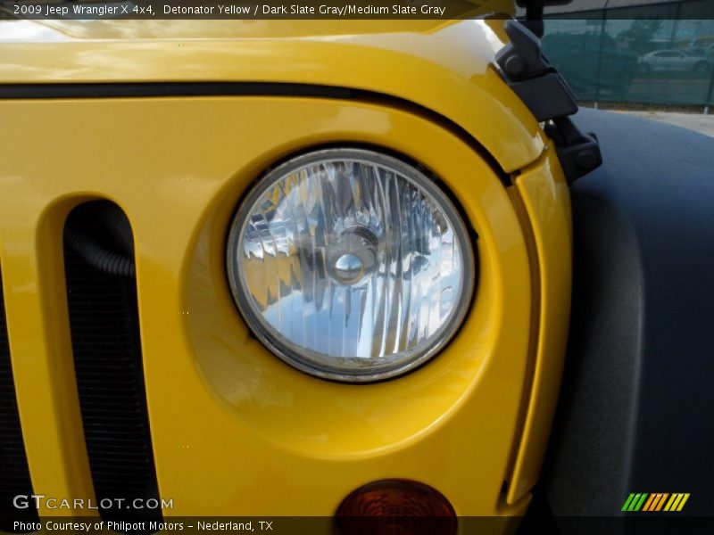 Detonator Yellow / Dark Slate Gray/Medium Slate Gray 2009 Jeep Wrangler X 4x4