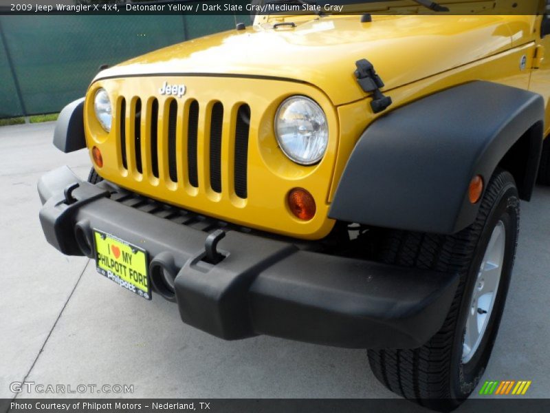 Detonator Yellow / Dark Slate Gray/Medium Slate Gray 2009 Jeep Wrangler X 4x4