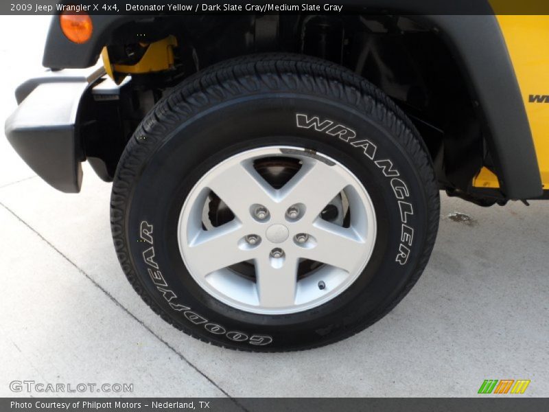 Detonator Yellow / Dark Slate Gray/Medium Slate Gray 2009 Jeep Wrangler X 4x4