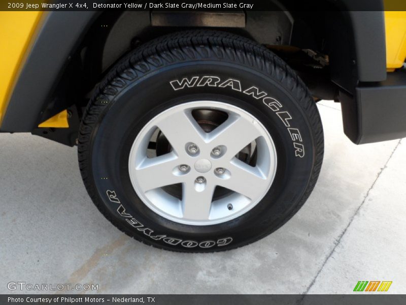 Detonator Yellow / Dark Slate Gray/Medium Slate Gray 2009 Jeep Wrangler X 4x4