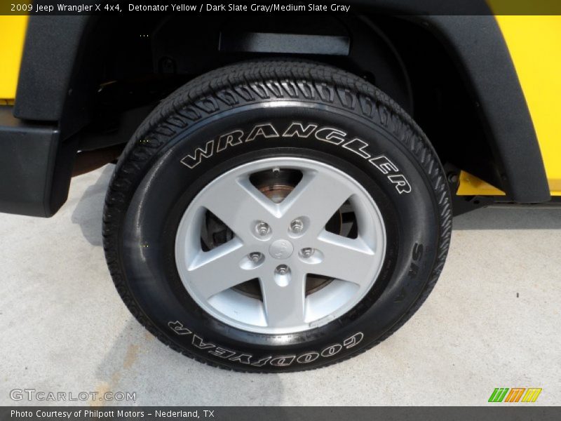 Detonator Yellow / Dark Slate Gray/Medium Slate Gray 2009 Jeep Wrangler X 4x4