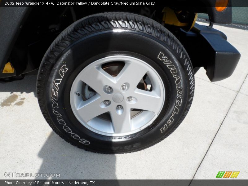 Detonator Yellow / Dark Slate Gray/Medium Slate Gray 2009 Jeep Wrangler X 4x4