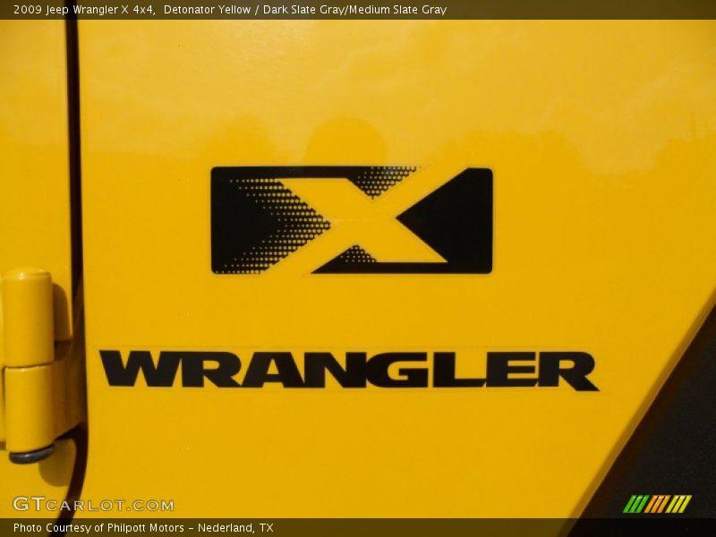 Detonator Yellow / Dark Slate Gray/Medium Slate Gray 2009 Jeep Wrangler X 4x4