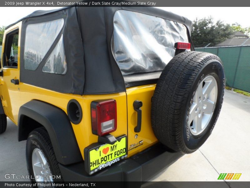 Detonator Yellow / Dark Slate Gray/Medium Slate Gray 2009 Jeep Wrangler X 4x4