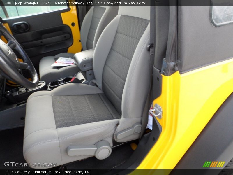 Detonator Yellow / Dark Slate Gray/Medium Slate Gray 2009 Jeep Wrangler X 4x4