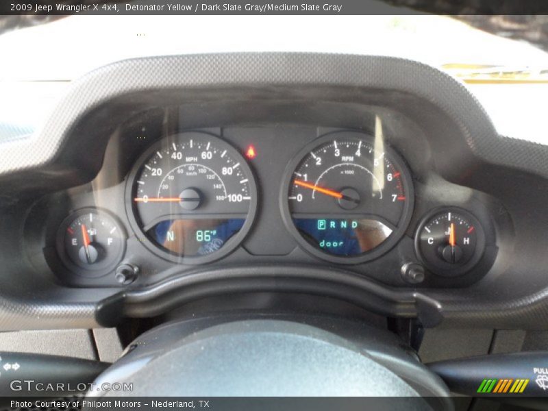 Detonator Yellow / Dark Slate Gray/Medium Slate Gray 2009 Jeep Wrangler X 4x4