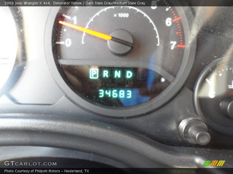 Detonator Yellow / Dark Slate Gray/Medium Slate Gray 2009 Jeep Wrangler X 4x4