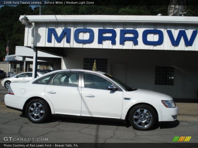 Oxford White / Medium Light Stone 2008 Ford Taurus Limited