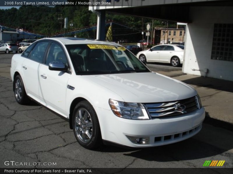 Oxford White / Medium Light Stone 2008 Ford Taurus Limited