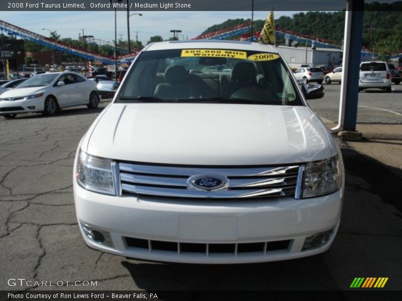 Oxford White / Medium Light Stone 2008 Ford Taurus Limited