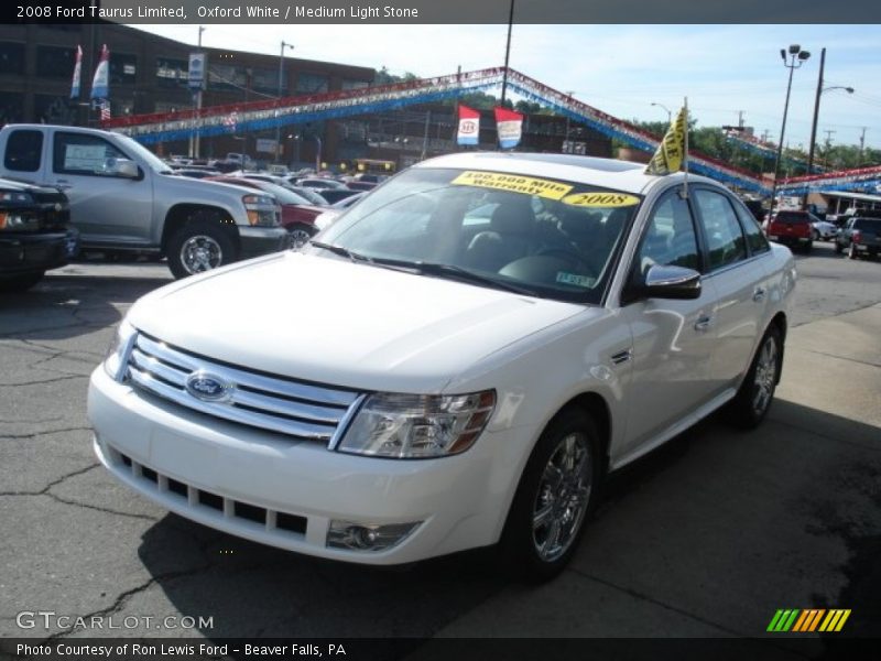 Oxford White / Medium Light Stone 2008 Ford Taurus Limited