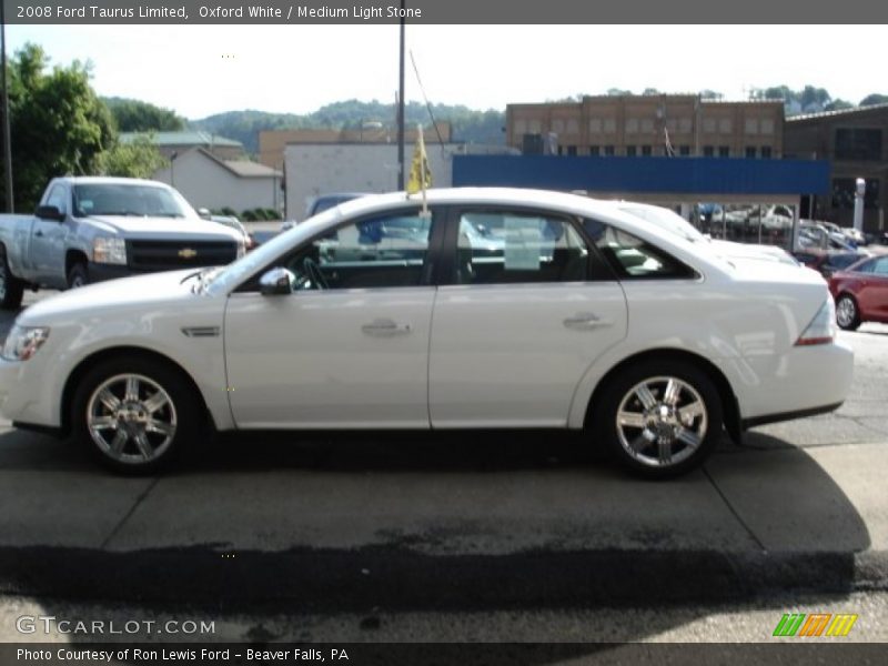 Oxford White / Medium Light Stone 2008 Ford Taurus Limited