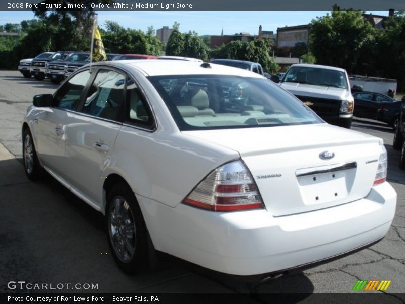 Oxford White / Medium Light Stone 2008 Ford Taurus Limited