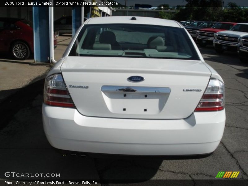 Oxford White / Medium Light Stone 2008 Ford Taurus Limited