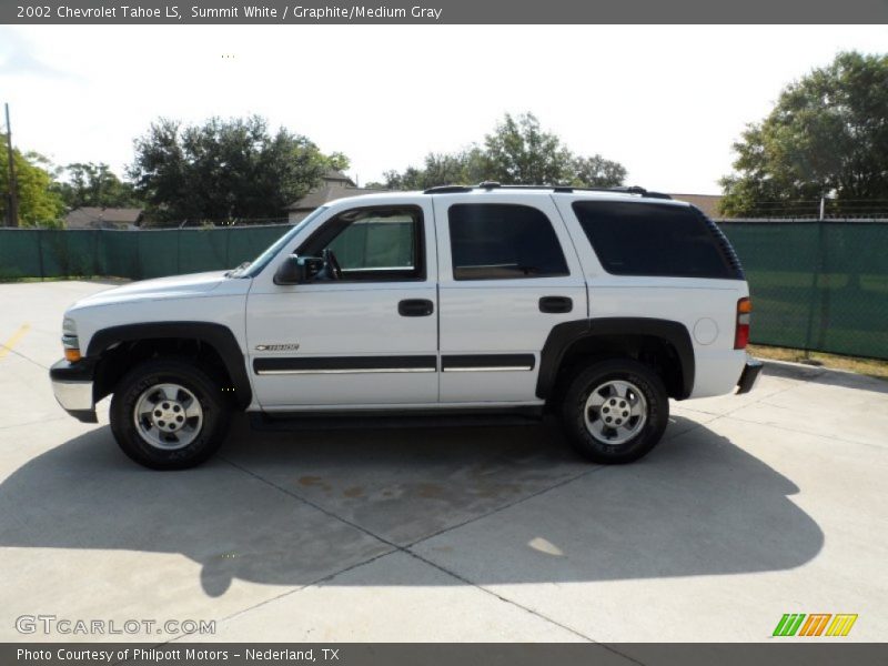 Summit White / Graphite/Medium Gray 2002 Chevrolet Tahoe LS