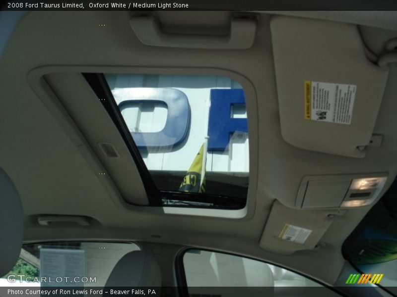 Oxford White / Medium Light Stone 2008 Ford Taurus Limited