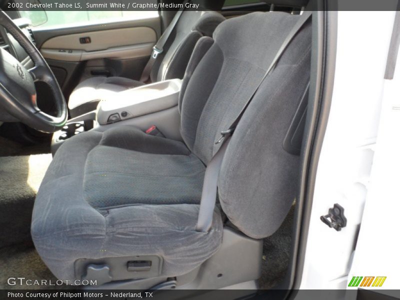Summit White / Graphite/Medium Gray 2002 Chevrolet Tahoe LS
