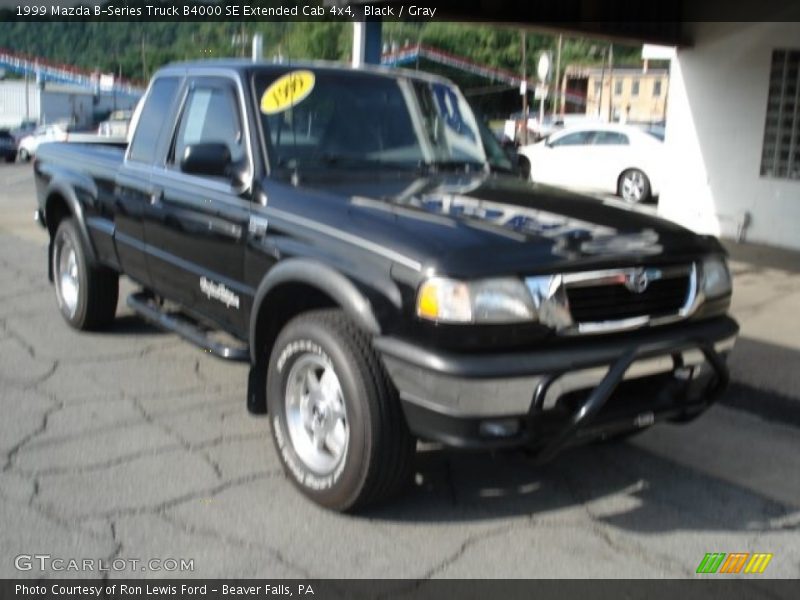 Black / Gray 1999 Mazda B-Series Truck B4000 SE Extended Cab 4x4