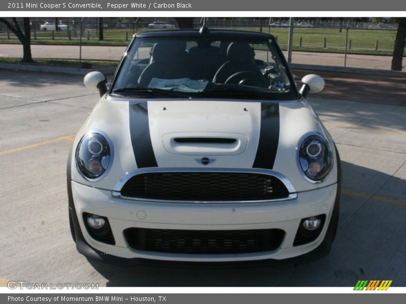 Pepper White / Carbon Black 2011 Mini Cooper S Convertible